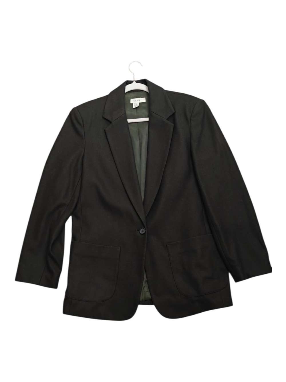 J. Crew Black Single-Button Notch Lapel Blazer